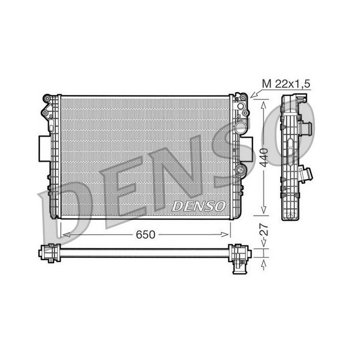 DENSO Kühler, Motorkühlung DRM12002