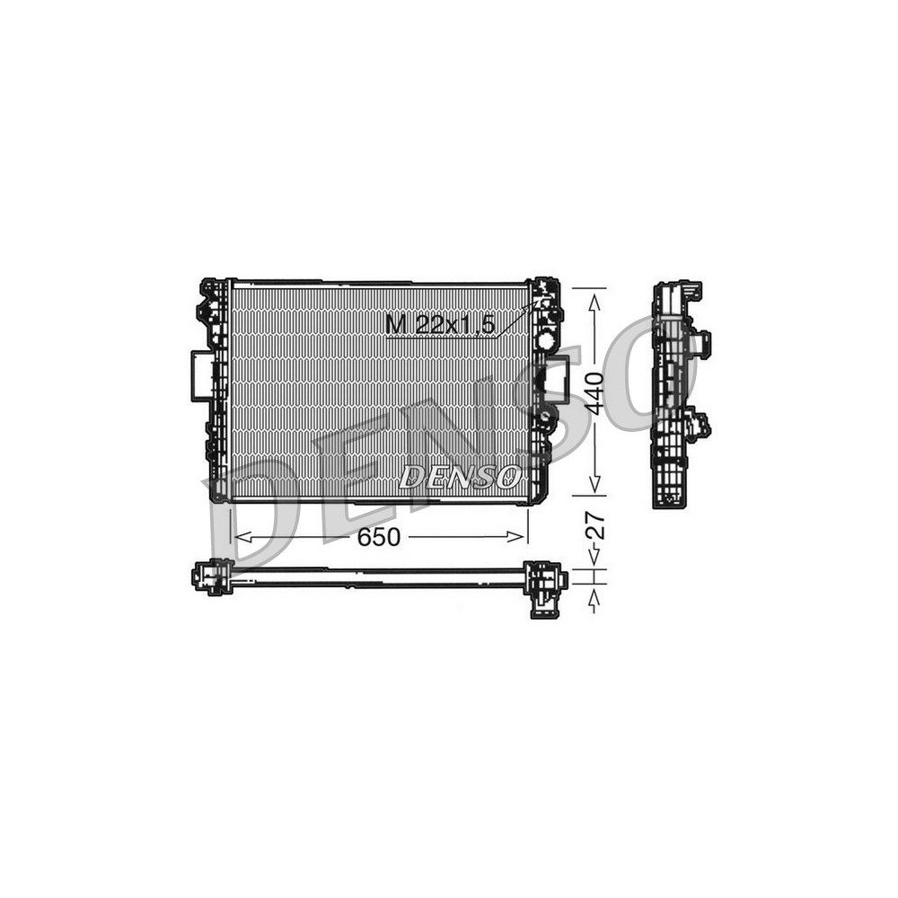 DENSO Kühler, Motorkühlung DRM12003