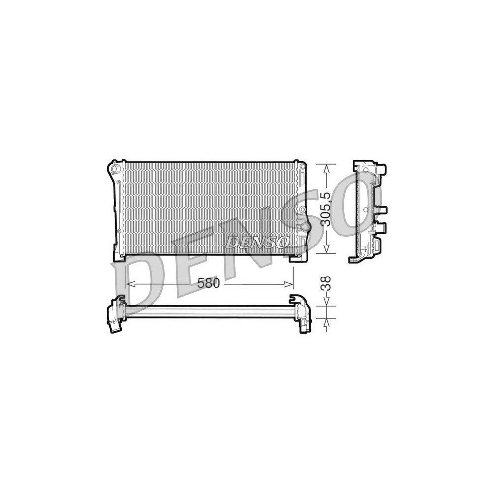 DENSO Kühler, Motorkühlung DRM13010