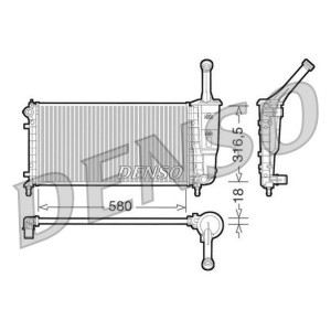 DENSO Kühler, Motorkühlung DRM13011