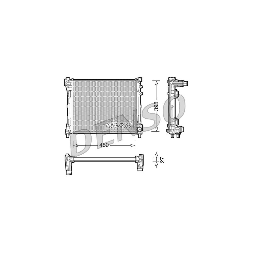 DENSO Kühler, Motorkühlung DRM13014