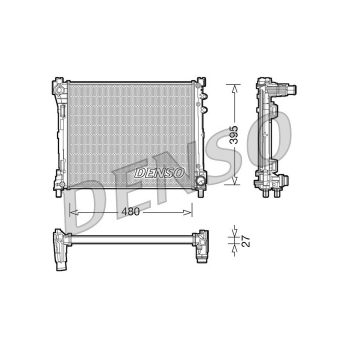 DENSO Kühler, Motorkühlung DRM13014