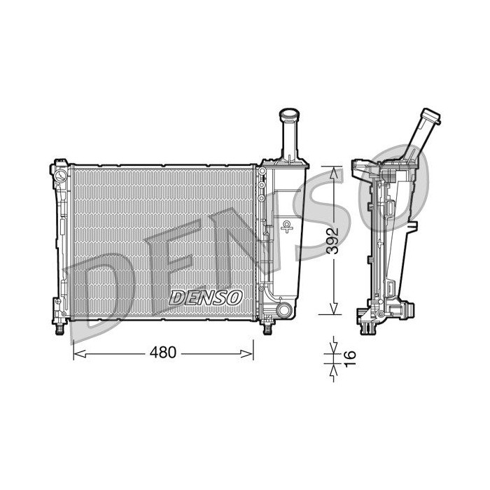 DENSO Kühler, Motorkühlung DRM13016