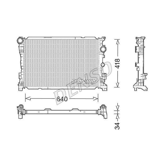 DENSO Kühler, Motorkühlung DRM17047