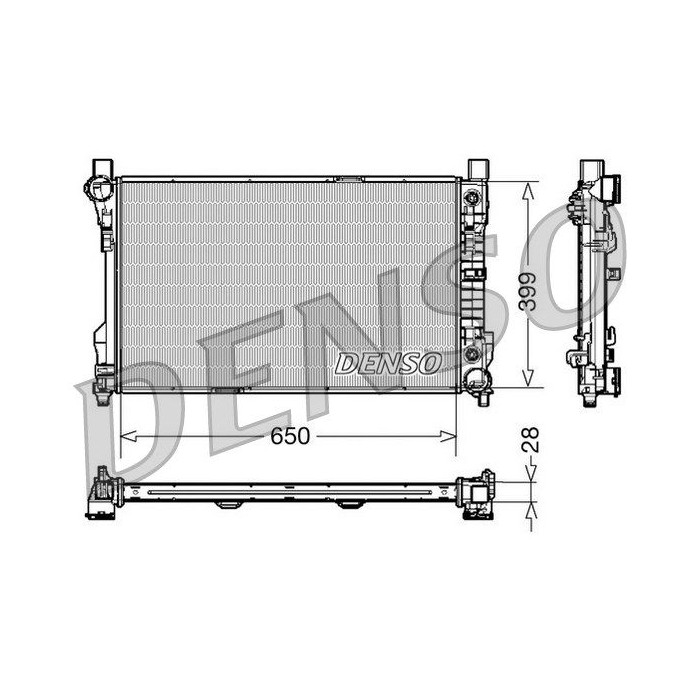 DENSO Kühler, Motorkühlung DRM17079