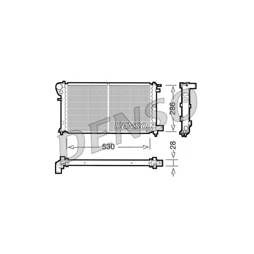 DENSO Kühler, Motorkühlung DRM21004