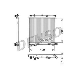 DENSO Kühler, Motorkühlung DRM21026