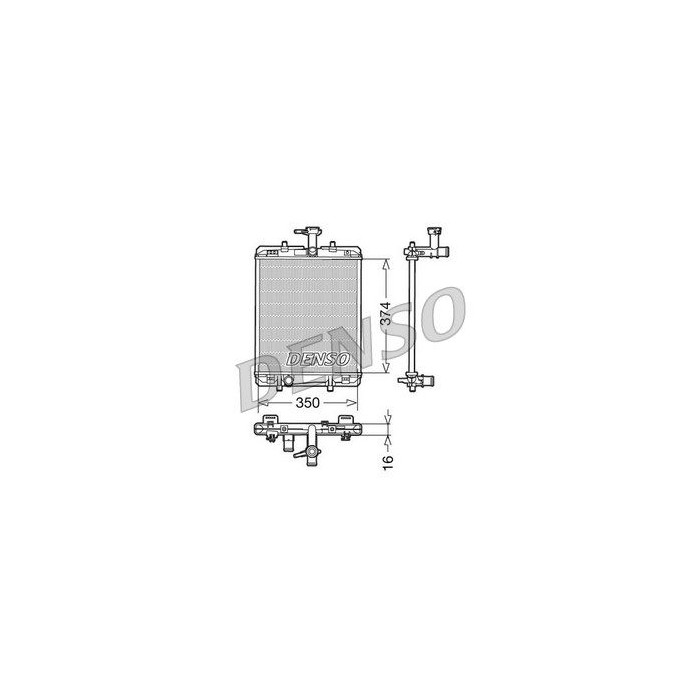 DENSO Kühler, Motorkühlung DRM21602