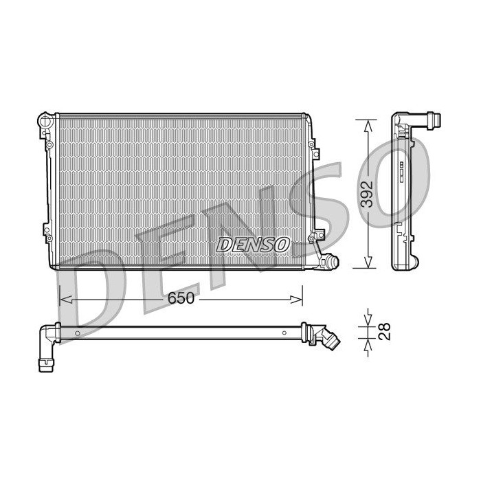 DENSO Kühler, Motorkühlung DRM32019