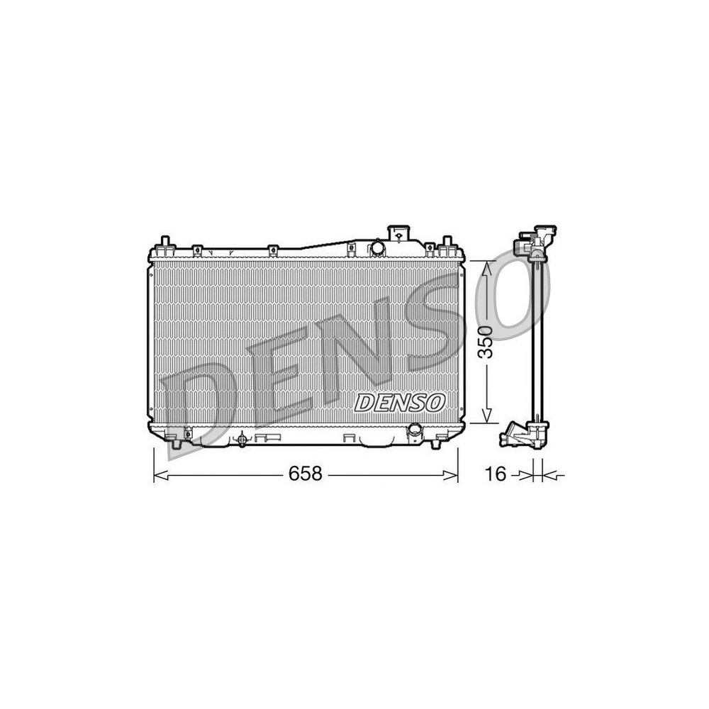 DENSO Kühler, Motorkühlung DRM40009