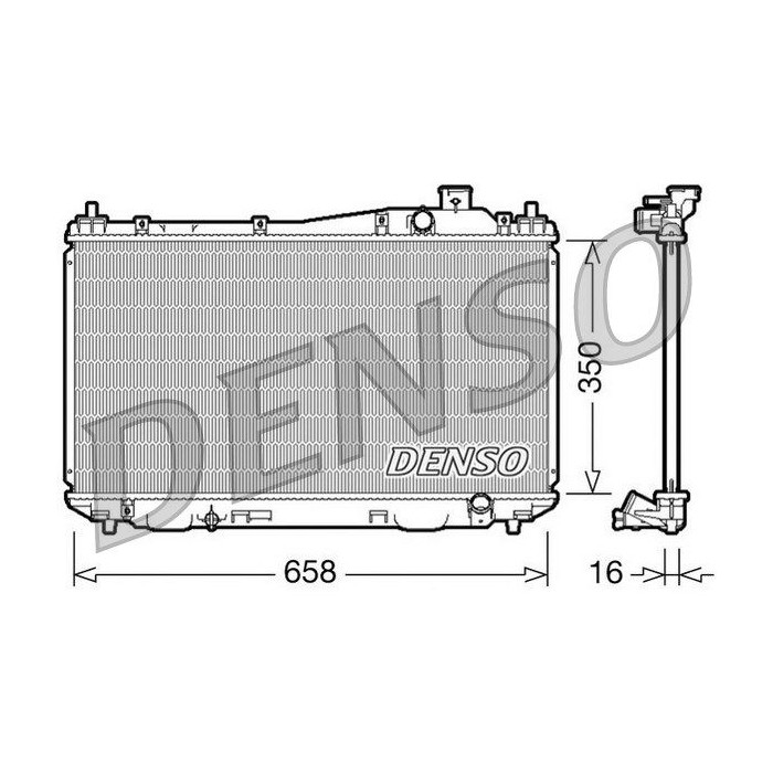 DENSO Kühler, Motorkühlung DRM40009