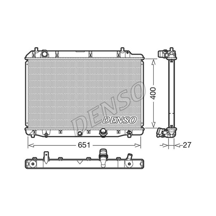 DENSO Kühler, Motorkühlung DRM40036