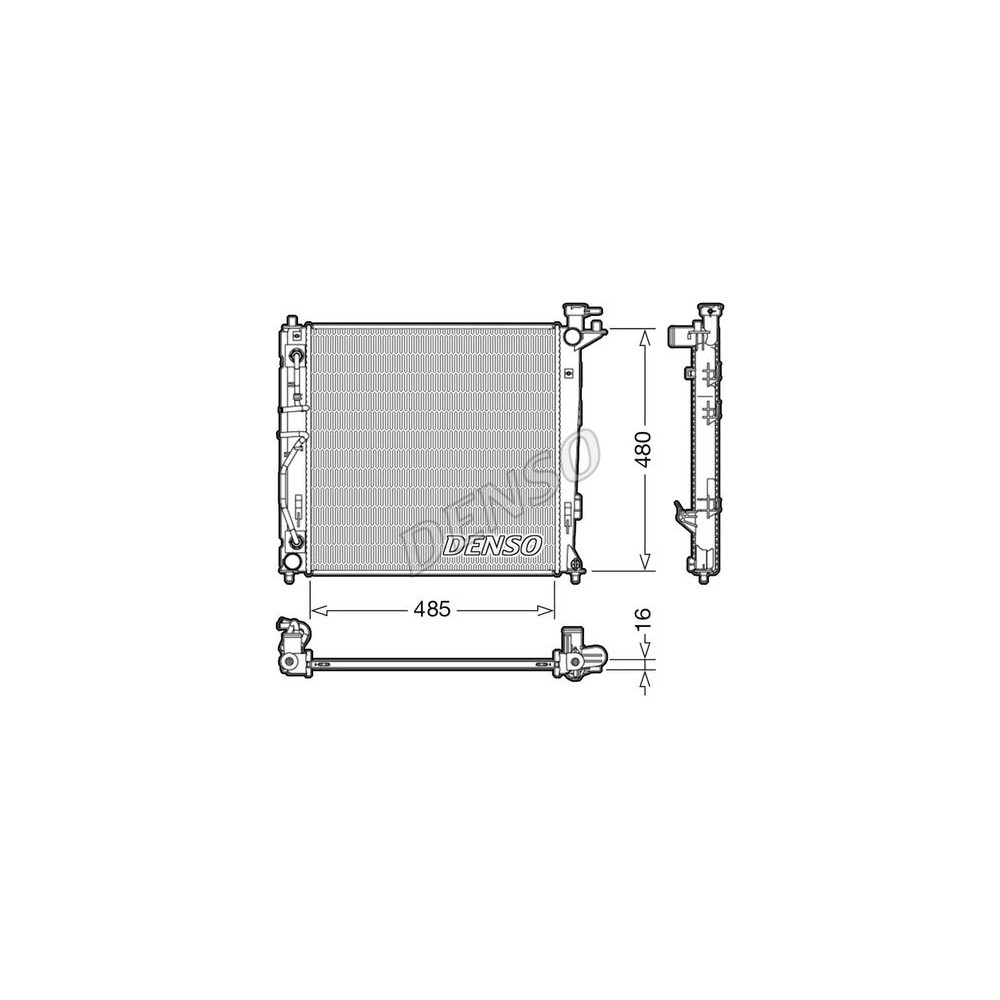 DENSO Kühler, Motorkühlung DRM41007