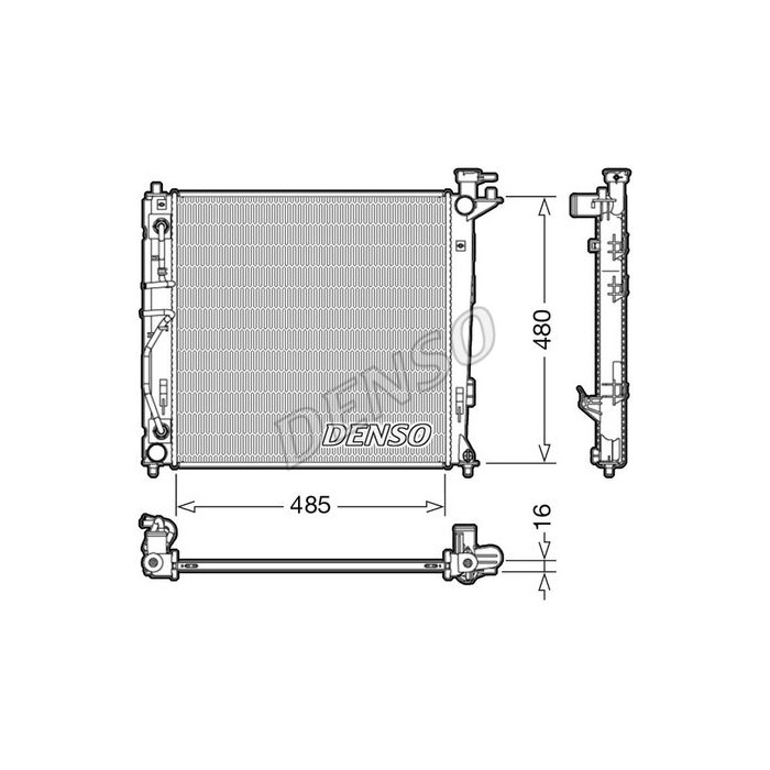 DENSO Kühler, Motorkühlung DRM41007