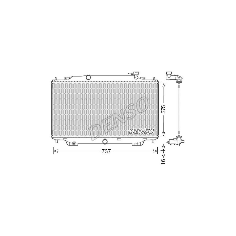 DENSO Kühler, Motorkühlung DRM44042