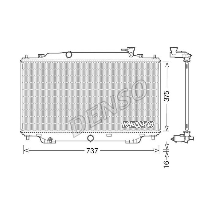 DENSO Kühler, Motorkühlung DRM44042