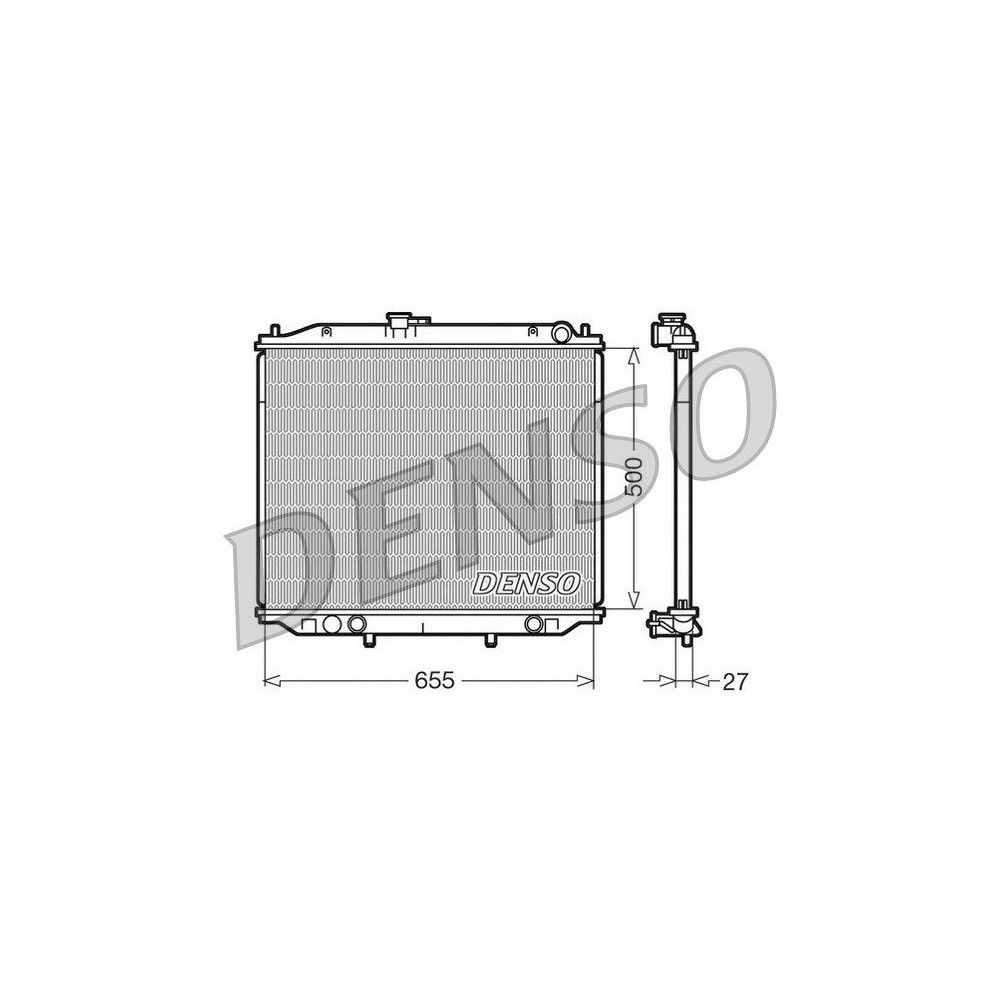DENSO Kühler, Motorkühlung DRM46020