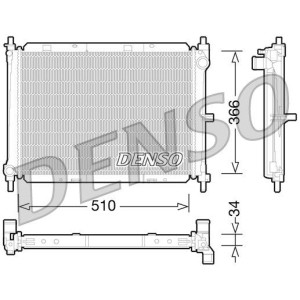DENSO Kühler, Motorkühlung DRM46038