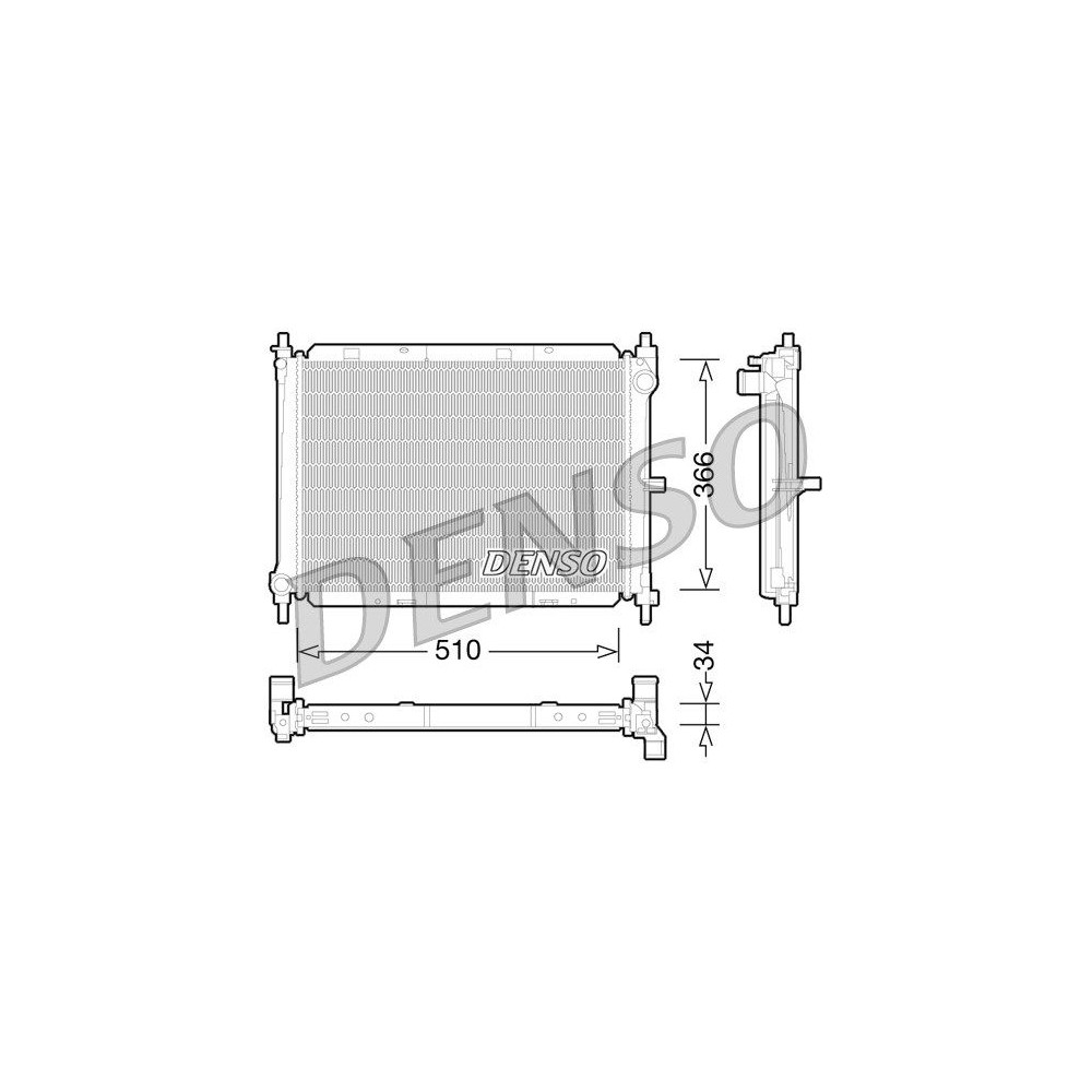 DENSO Kühler, Motorkühlung DRM46038