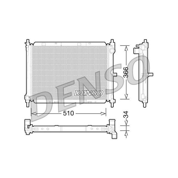 DENSO Kühler, Motorkühlung DRM46038