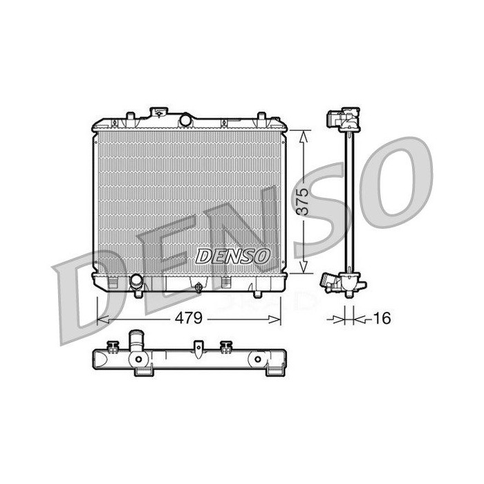 DENSO Kühler, Motorkühlung DRM47004