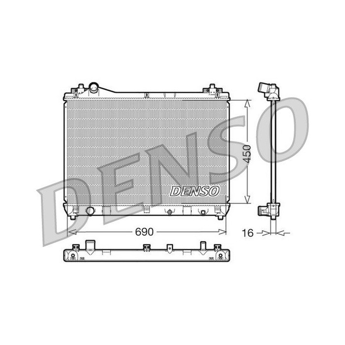 DENSO Kühler, Motorkühlung DRM47011