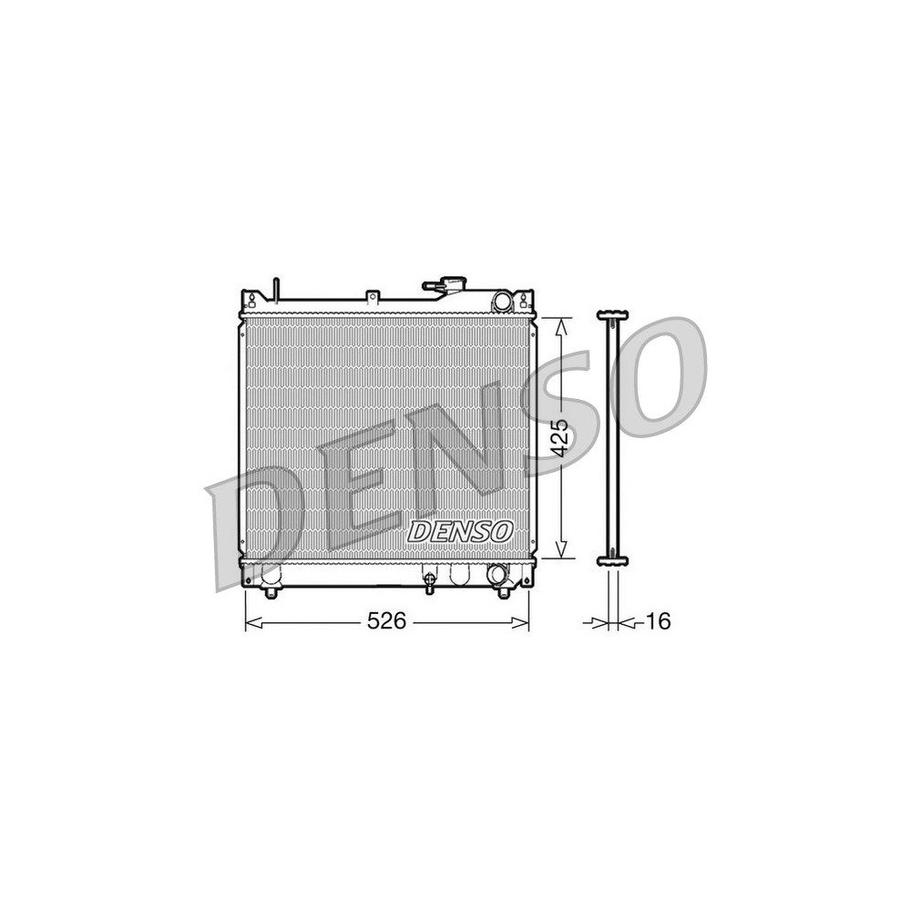 DENSO Kühler, Motorkühlung DRM47015
