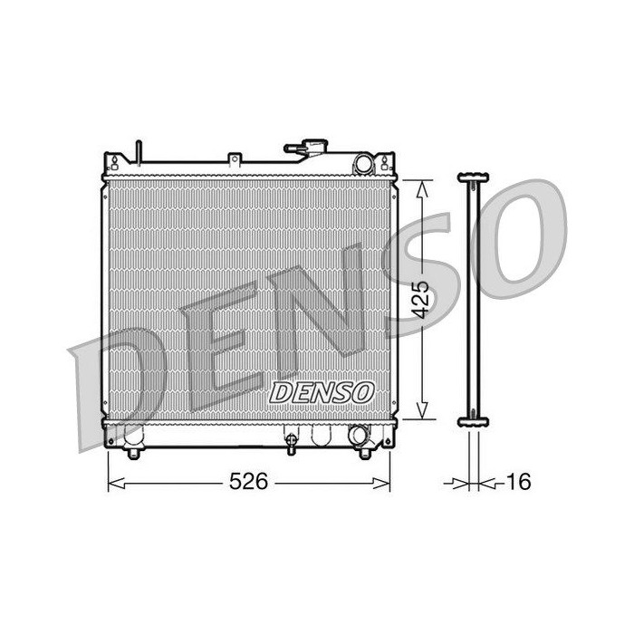 DENSO Kühler, Motorkühlung DRM47015