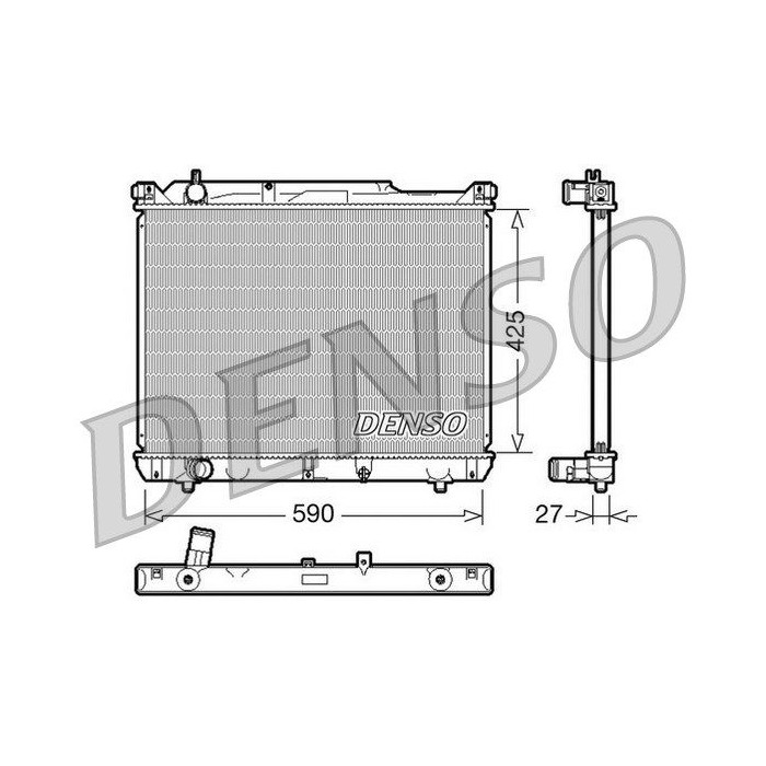 DENSO Kühler, Motorkühlung DRM47019
