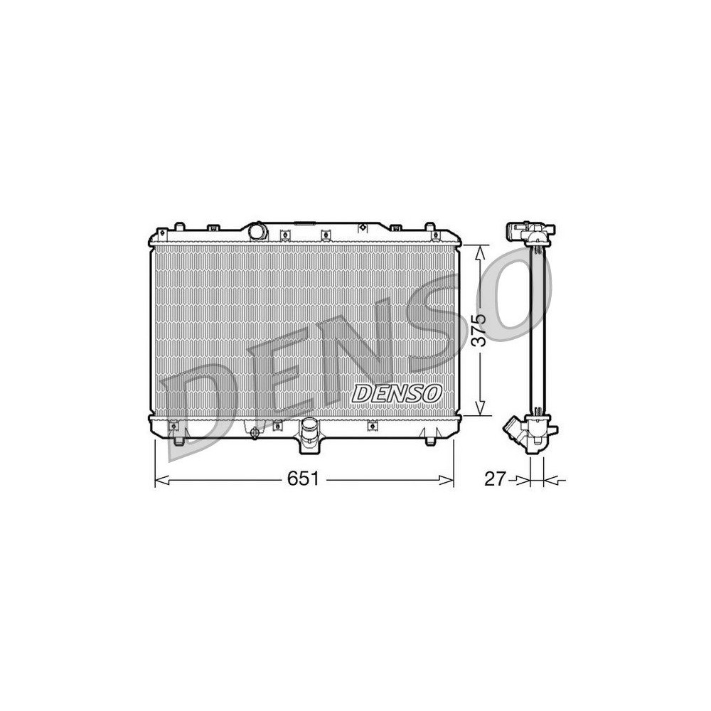 DENSO Kühler, Motorkühlung DRM47022