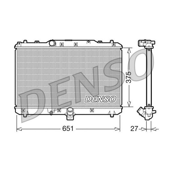 DENSO Kühler, Motorkühlung DRM47022