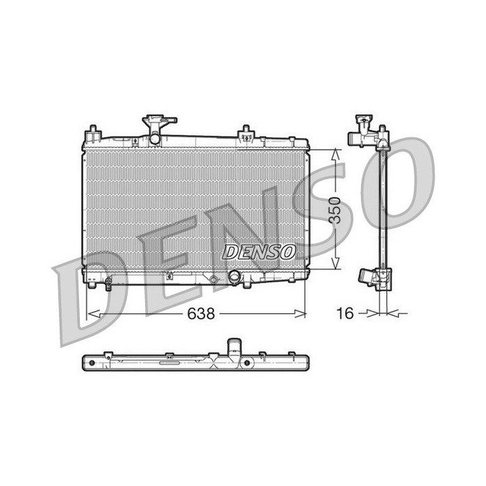 DENSO Kühler, Motorkühlung DRM50007