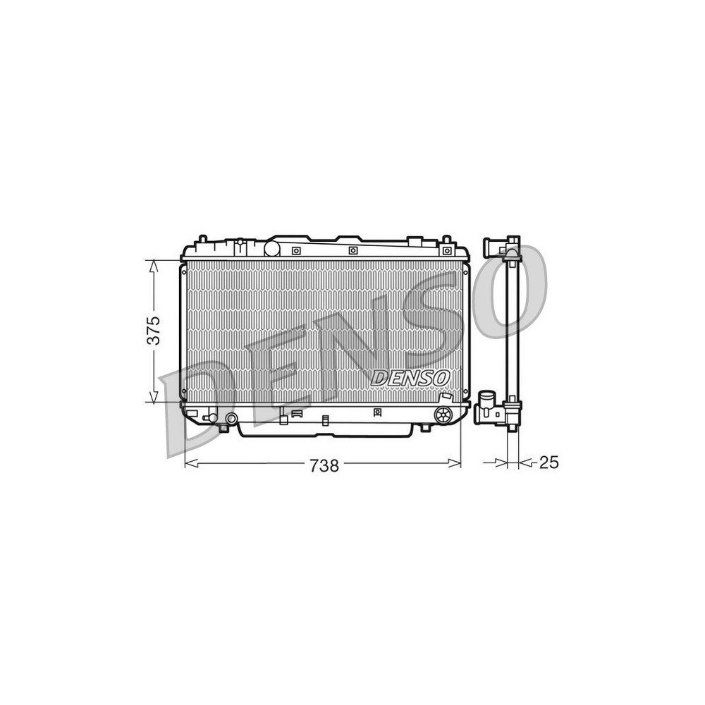 DENSO Kühler, Motorkühlung DRM50021