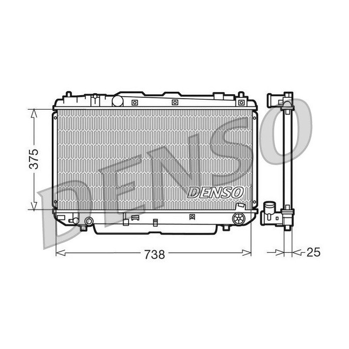 DENSO Kühler, Motorkühlung DRM50021