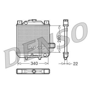 DENSO Kühler, Motorkühlung DRM99006