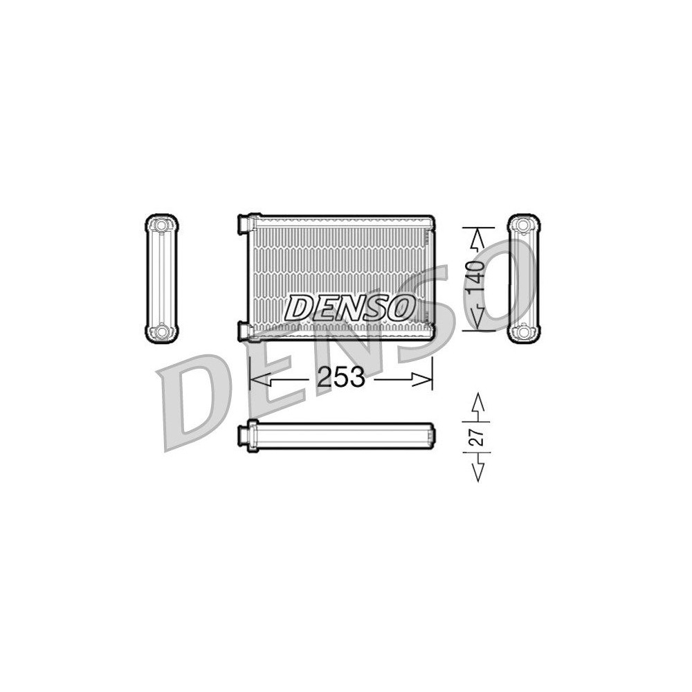 DENSO Wärmetauscher, Innenraumheizung DRR05005