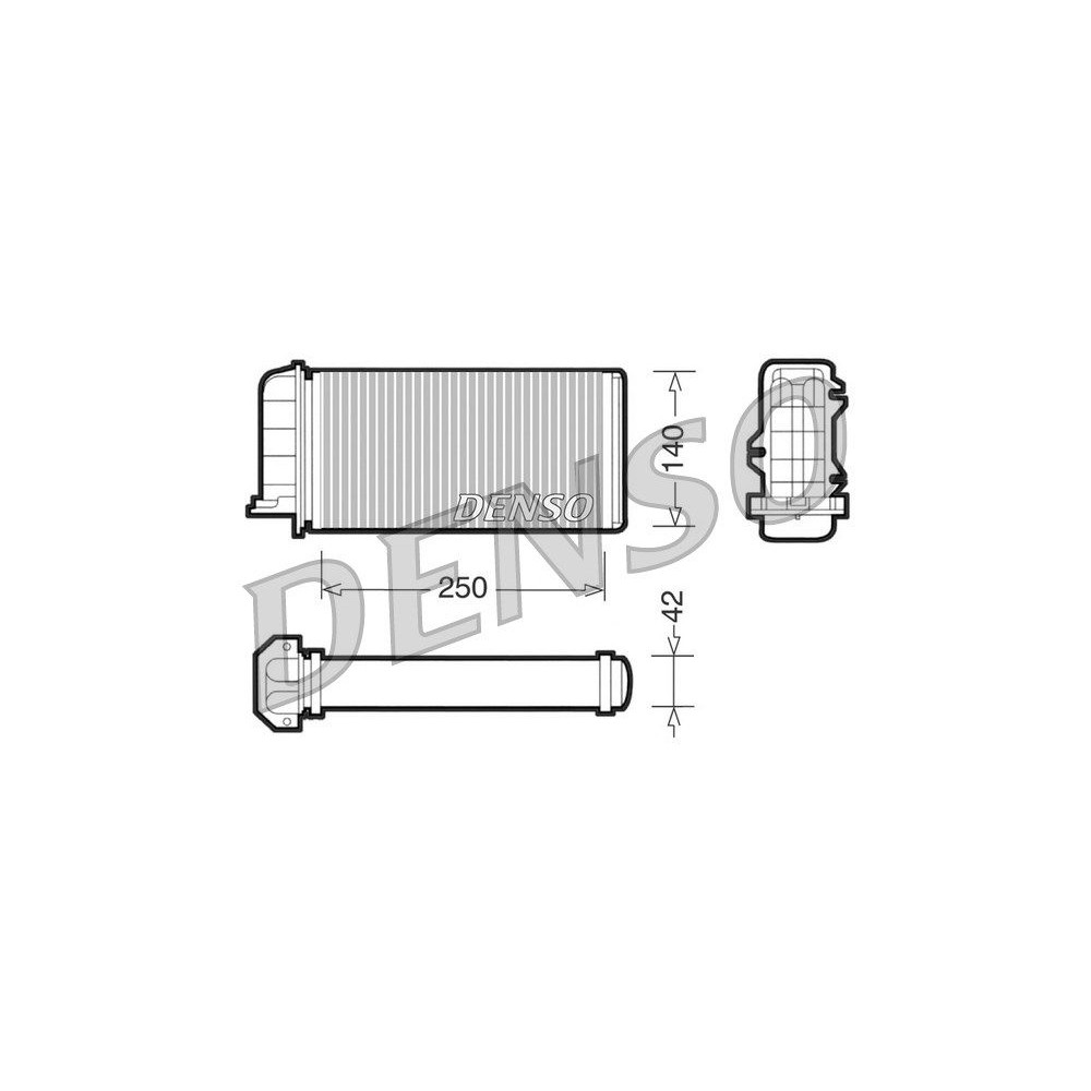 DENSO Wärmetauscher, Innenraumheizung DRR09001