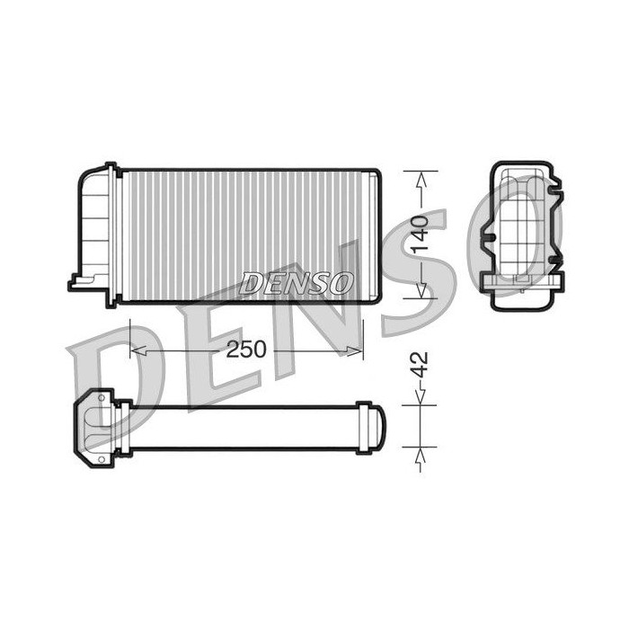 DENSO Wärmetauscher, Innenraumheizung DRR09001