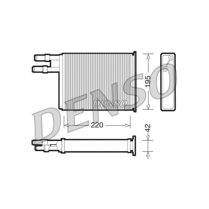 DENSO Wärmetauscher, Innenraumheizung DRR09031