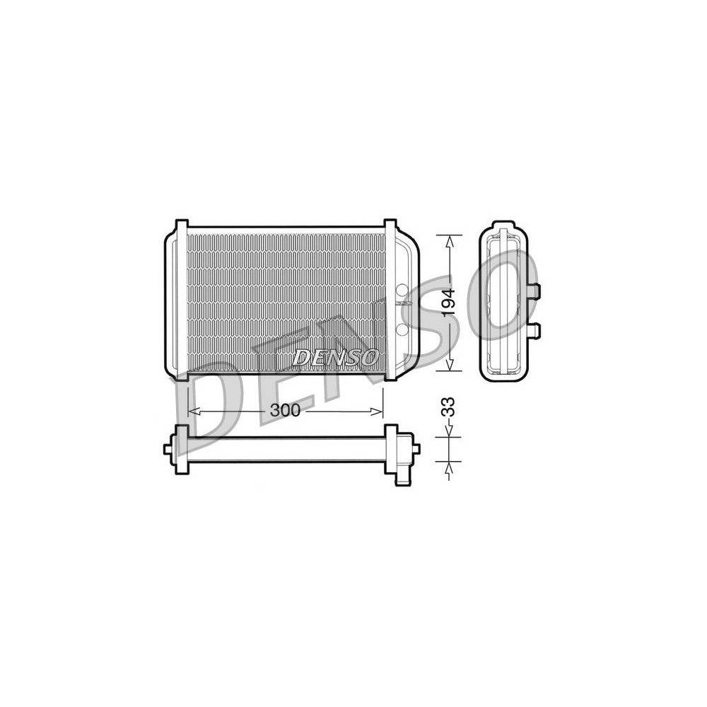 DENSO Wärmetauscher, Innenraumheizung DRR09033