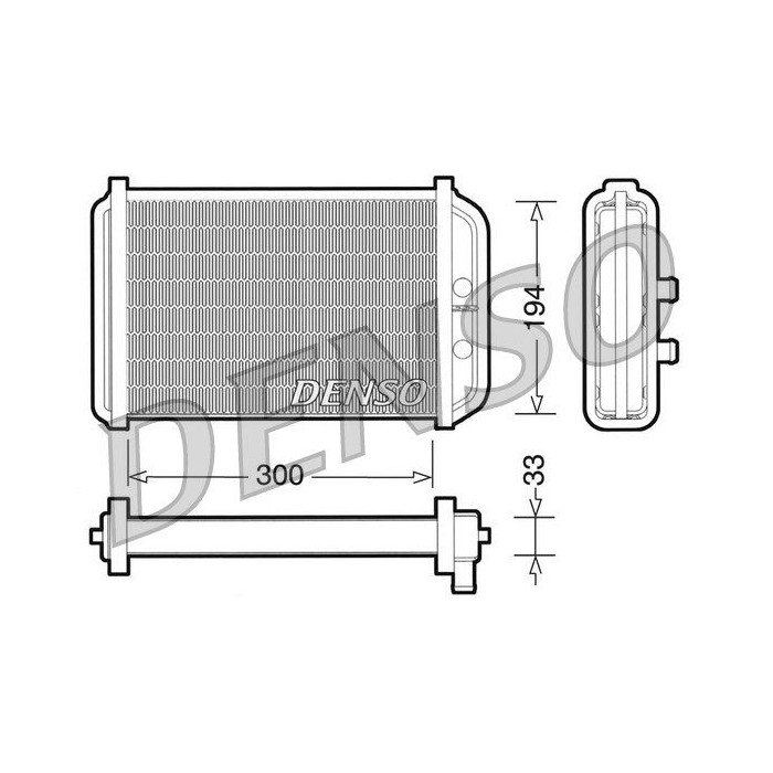 DENSO Wärmetauscher, Innenraumheizung DRR09033
