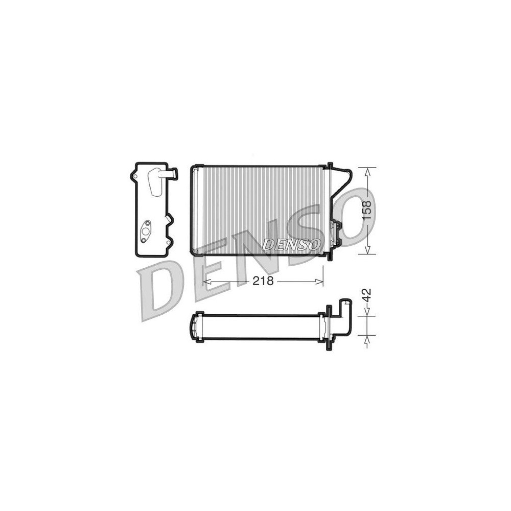 DENSO Wärmetauscher, Innenraumheizung DRR09040