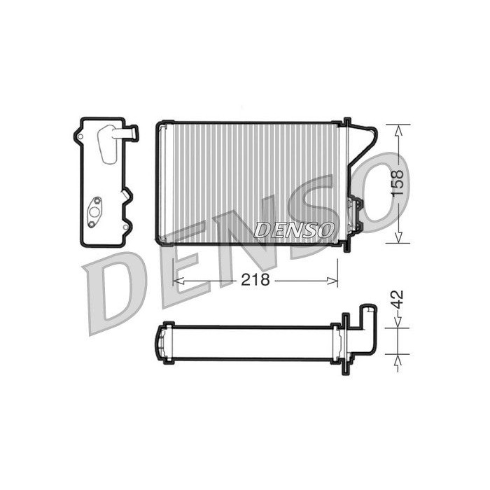 DENSO Wärmetauscher, Innenraumheizung DRR09040
