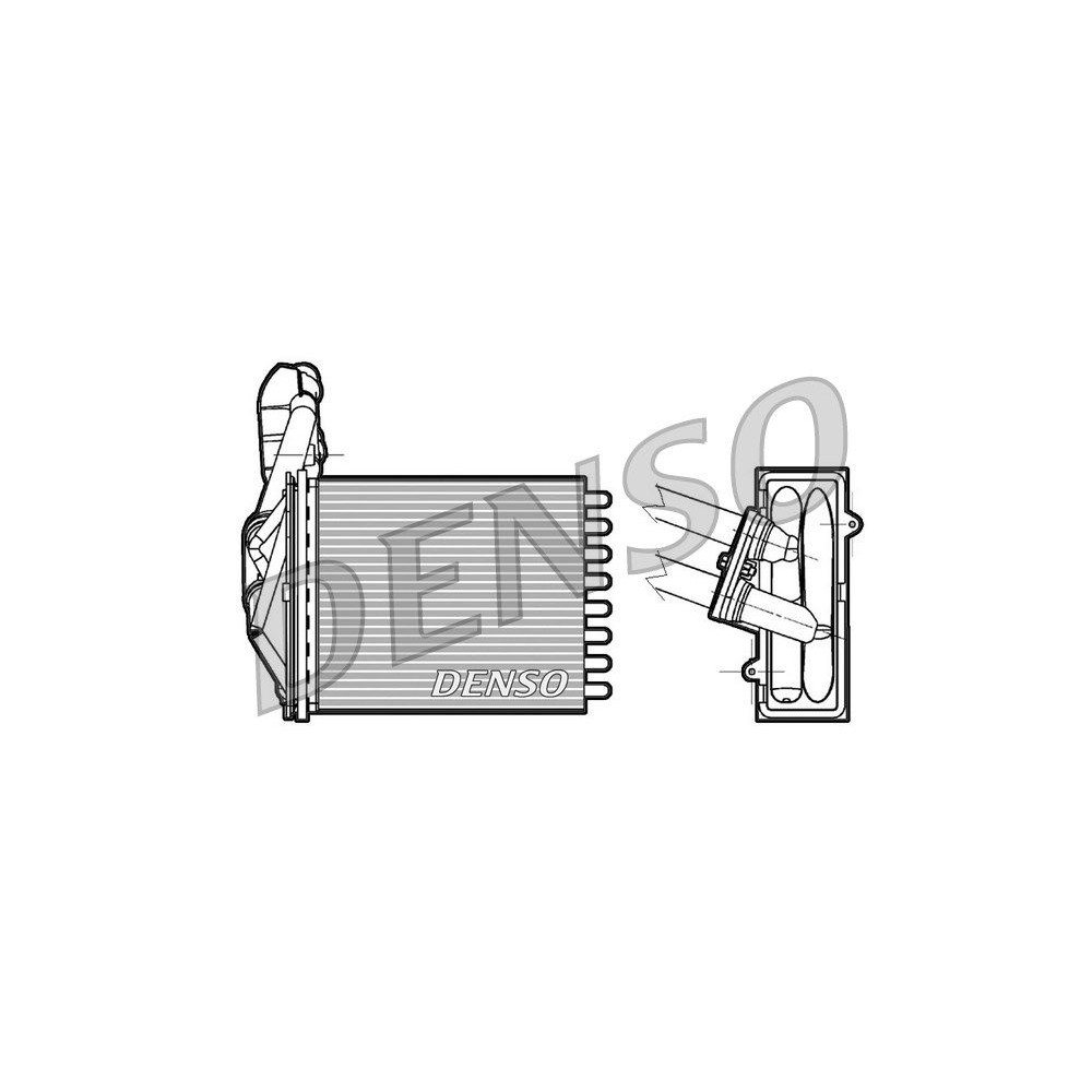 DENSO Wärmetauscher, Innenraumheizung DRR09042