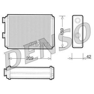 DENSO Wärmetauscher, Innenraumheizung DRR09070