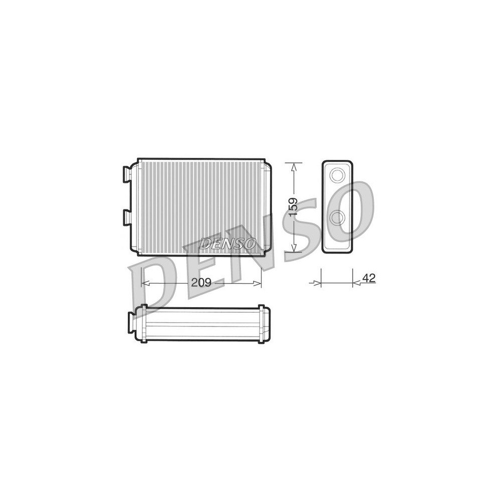 DENSO Wärmetauscher, Innenraumheizung DRR09070
