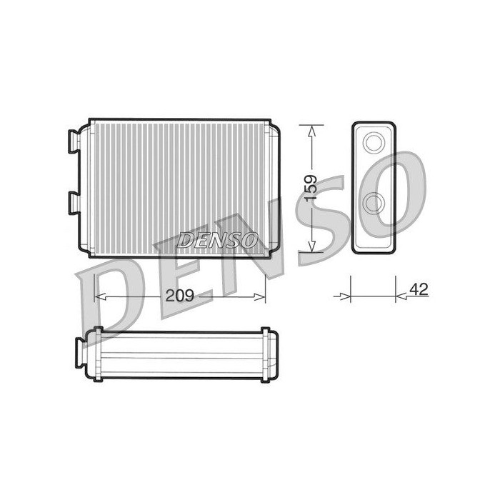 DENSO Wärmetauscher, Innenraumheizung DRR09070