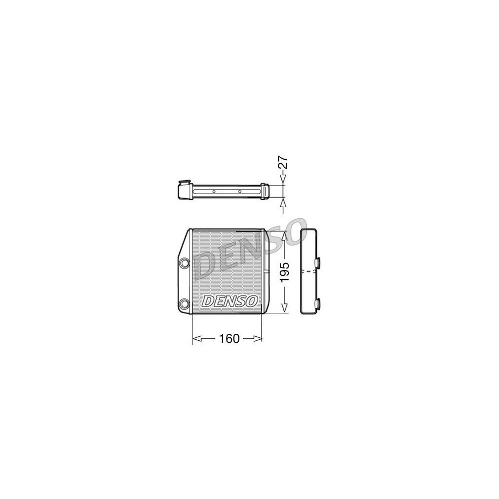 DENSO Wärmetauscher, Innenraumheizung DRR09075