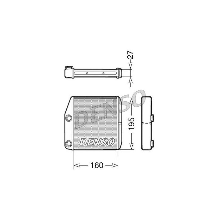 DENSO Wärmetauscher, Innenraumheizung DRR09075