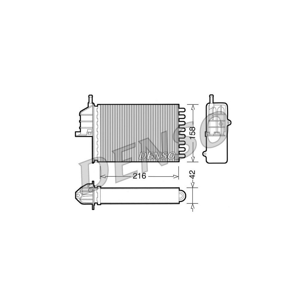 DENSO Wärmetauscher, Innenraumheizung DRR09080